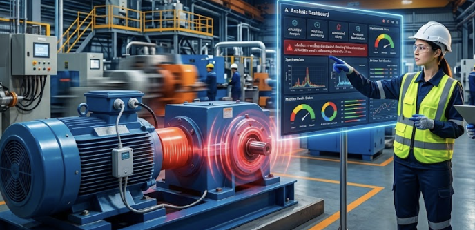 2. ระบบติดตามสถานะการสั่นสะเทือนเครื่องจักร