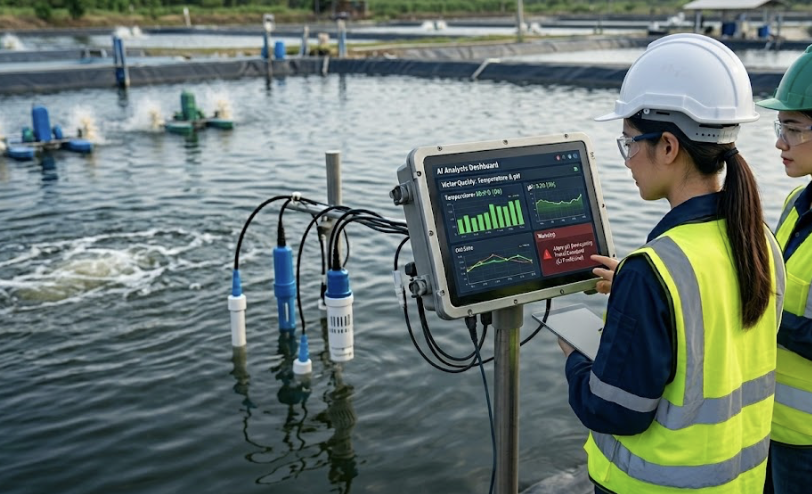 3. ระบบติดตามคุณภาพน้ำ (Temperature และ pH)